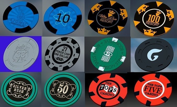 Chips for casino FALLOUT 3D print model