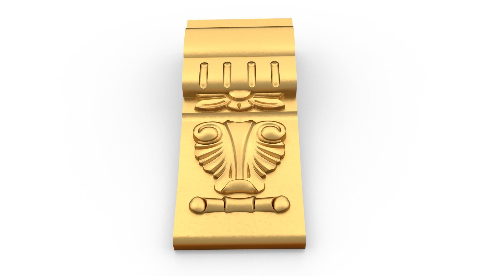 Carved Bracket 01 3D print model_5