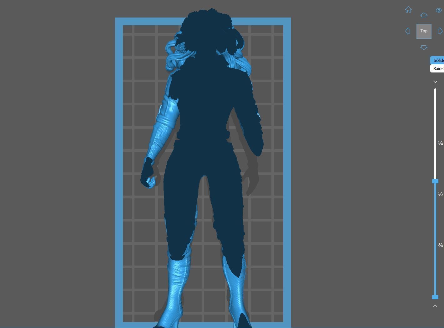 Rogue Xmen Fan Art 2 poses 3D print model_11