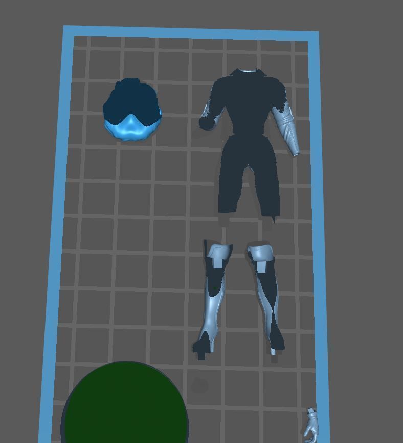 Rogue Xmen Fan Art 2 poses 3D print model_21