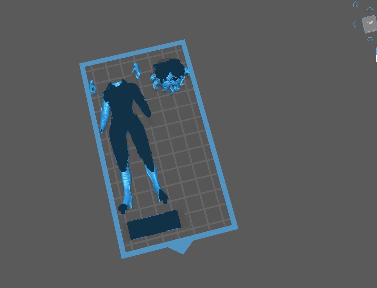 Rogue Xmen Fan Art 2 poses 3D print model_9