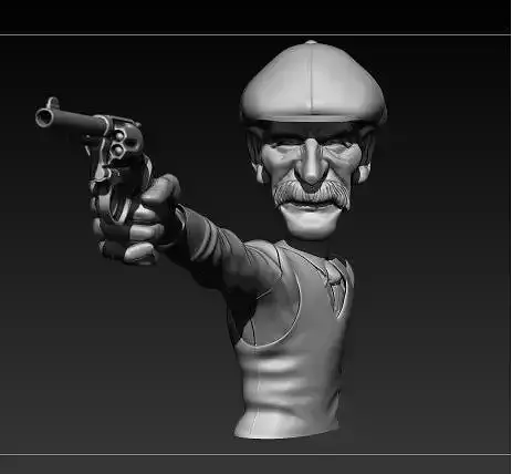 Arthur Shelby Cartoon for print - Peaky Blinders 3D print model