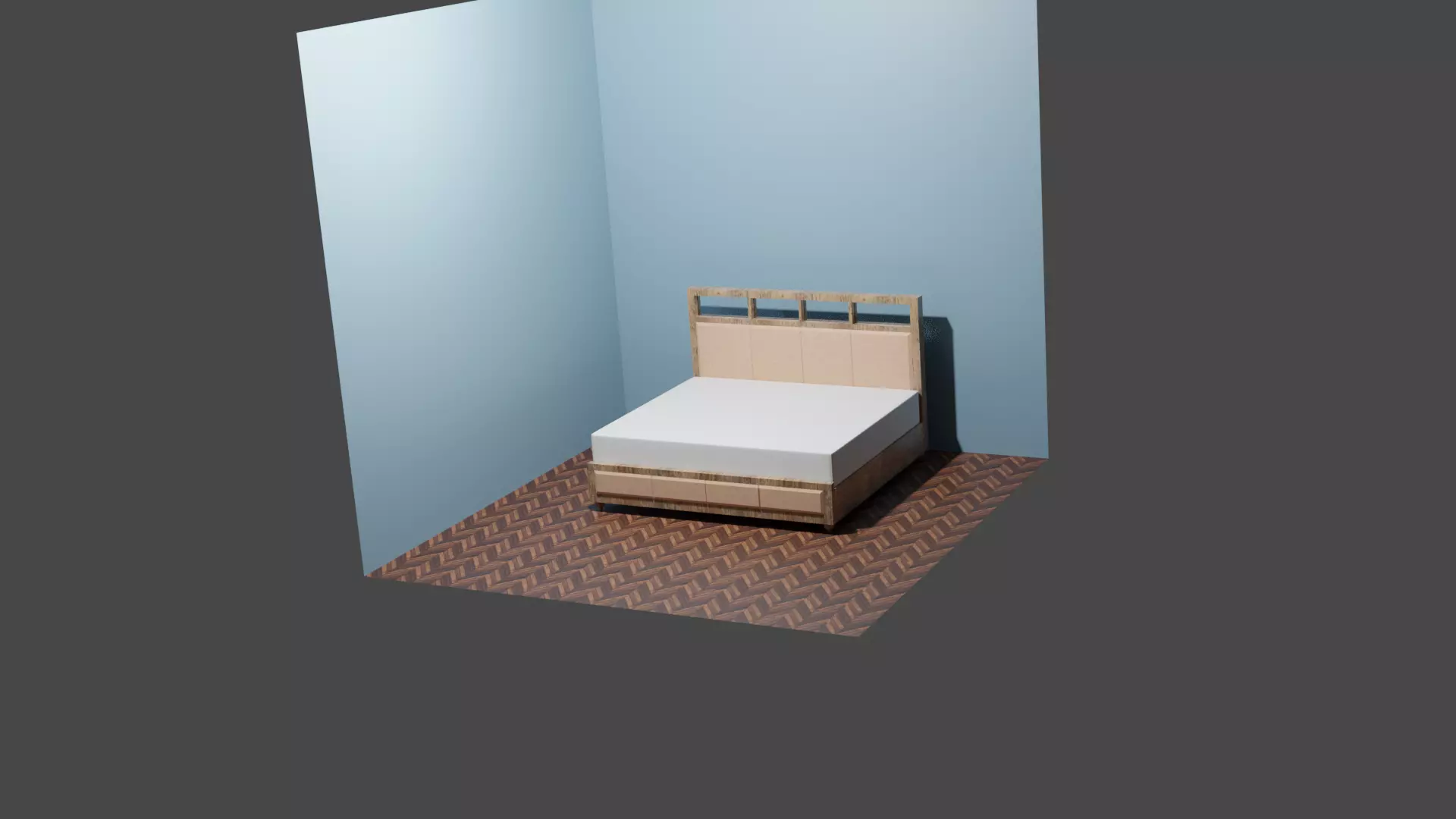 LK3D Bed  Free 3D model_0