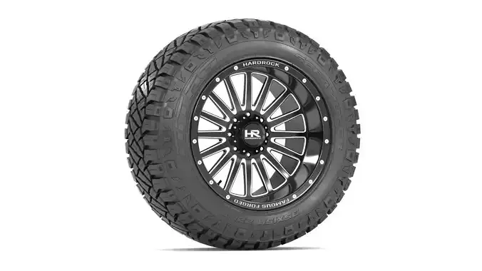 OFF ROAD WHEEL AND TIRE 15 3D model