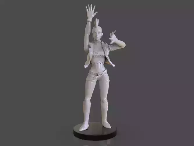 Stylized Punk Storm Figurine