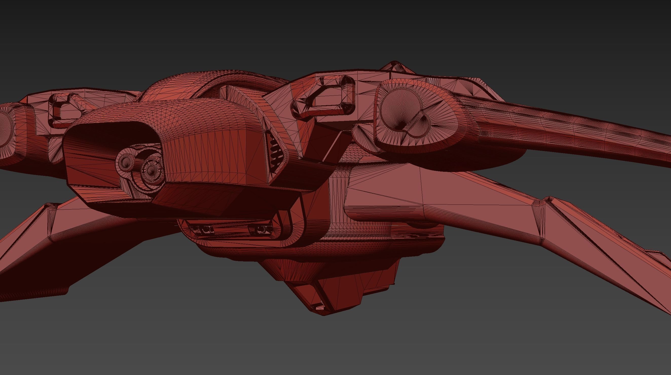 large light speed for long distance space jumping space shuttle 3D model_23