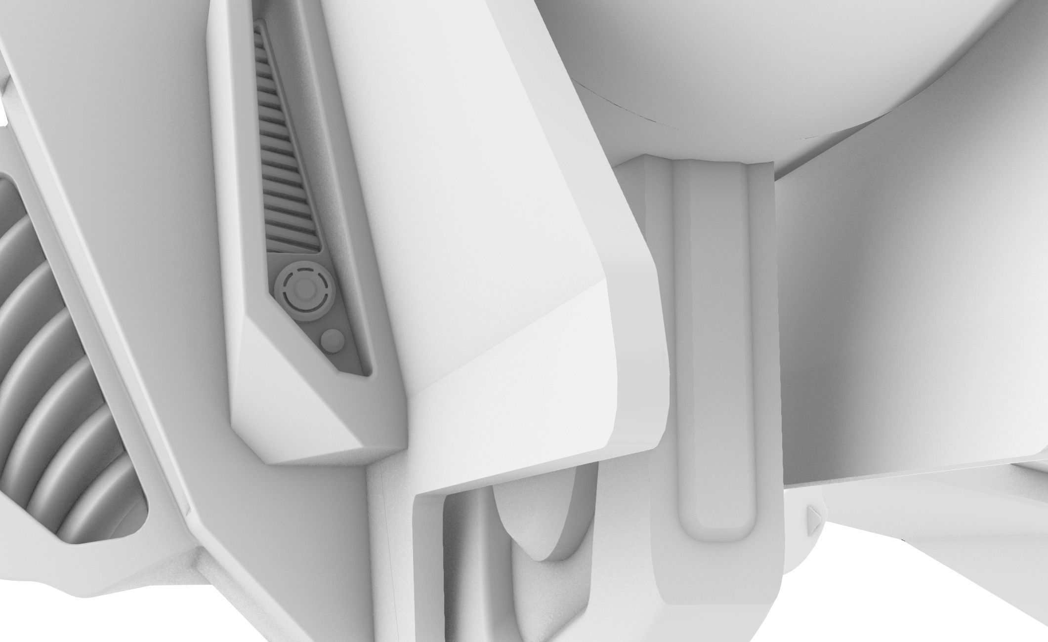 large light speed for long distance space jumping space shuttle 3D model_17