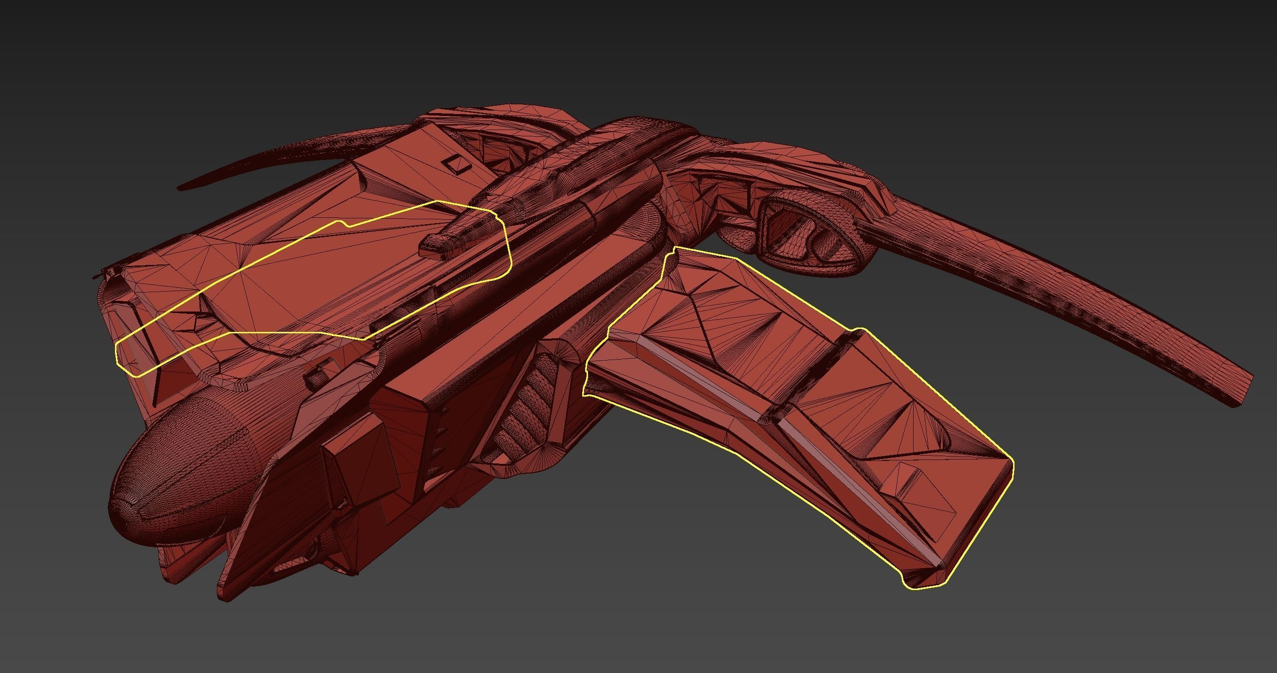 large light speed for long distance space jumping space shuttle 3D model_21