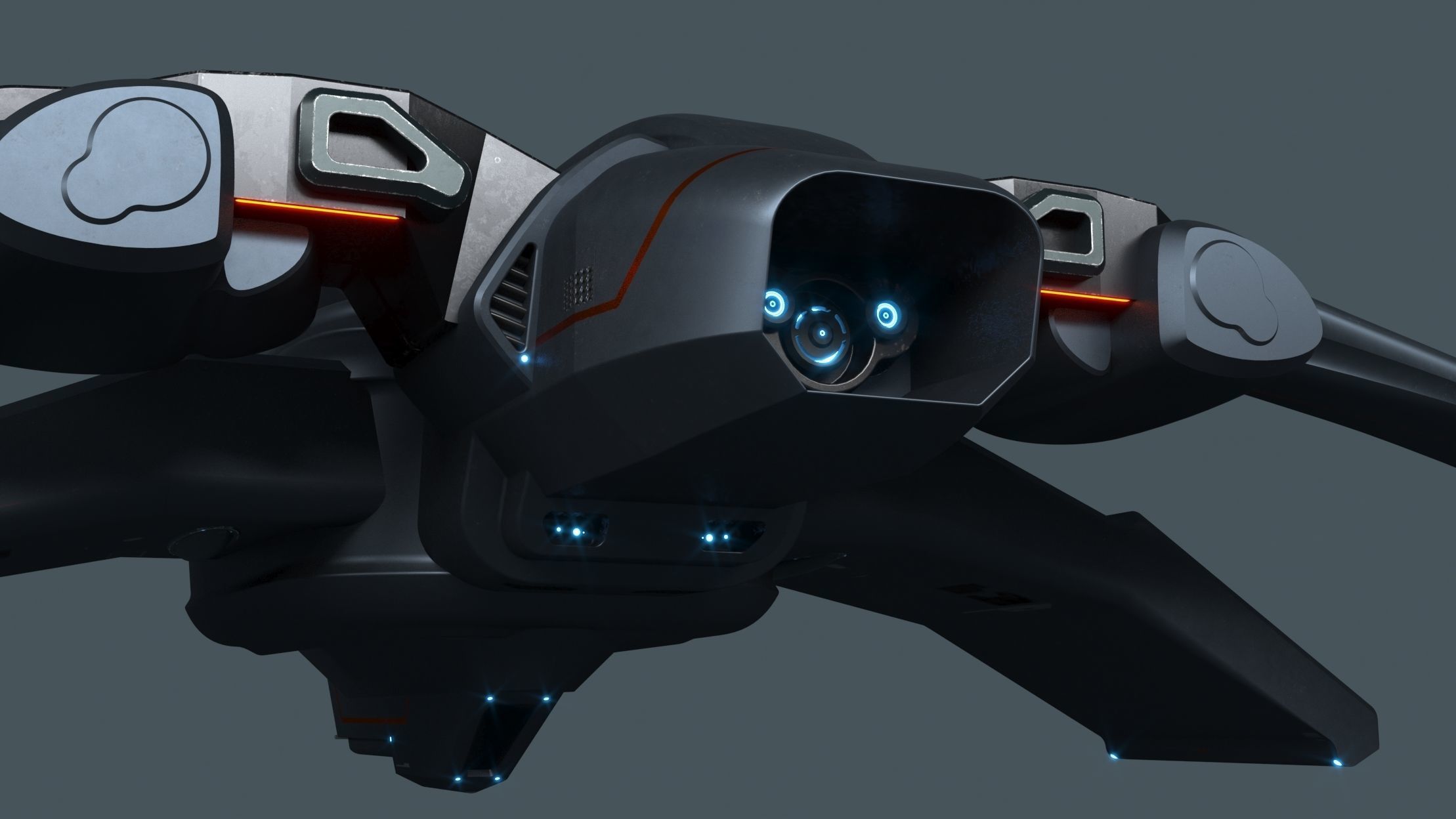 large light speed for long distance space jumping space shuttle 3D model_3