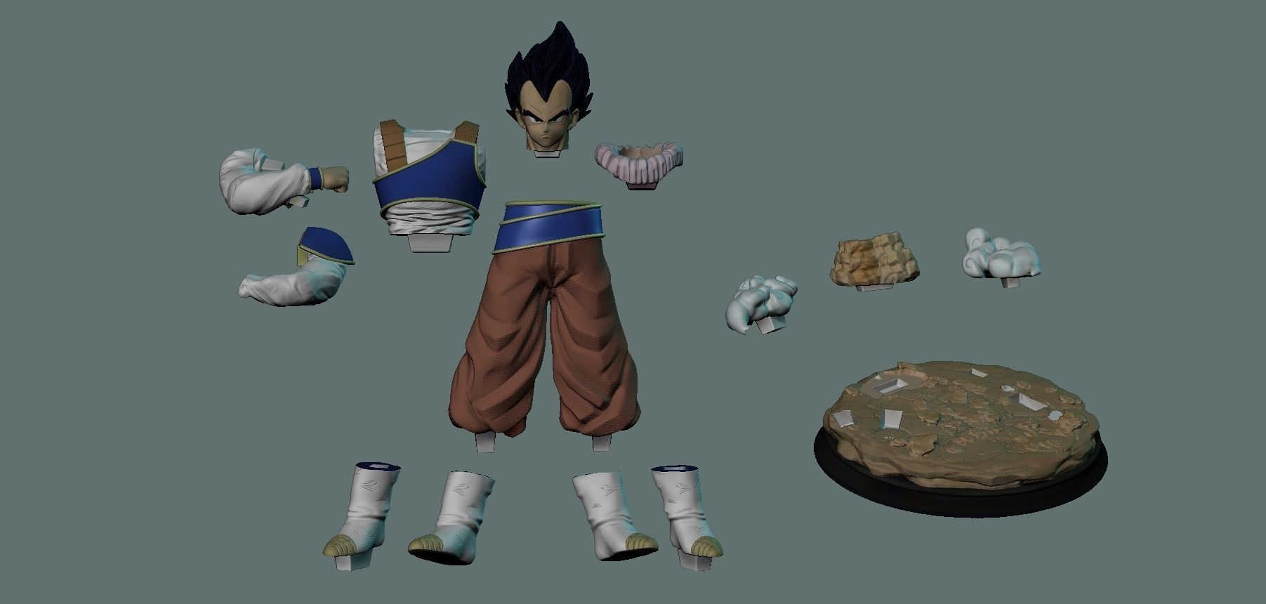 Vegeta Yadrat 3D print model_1