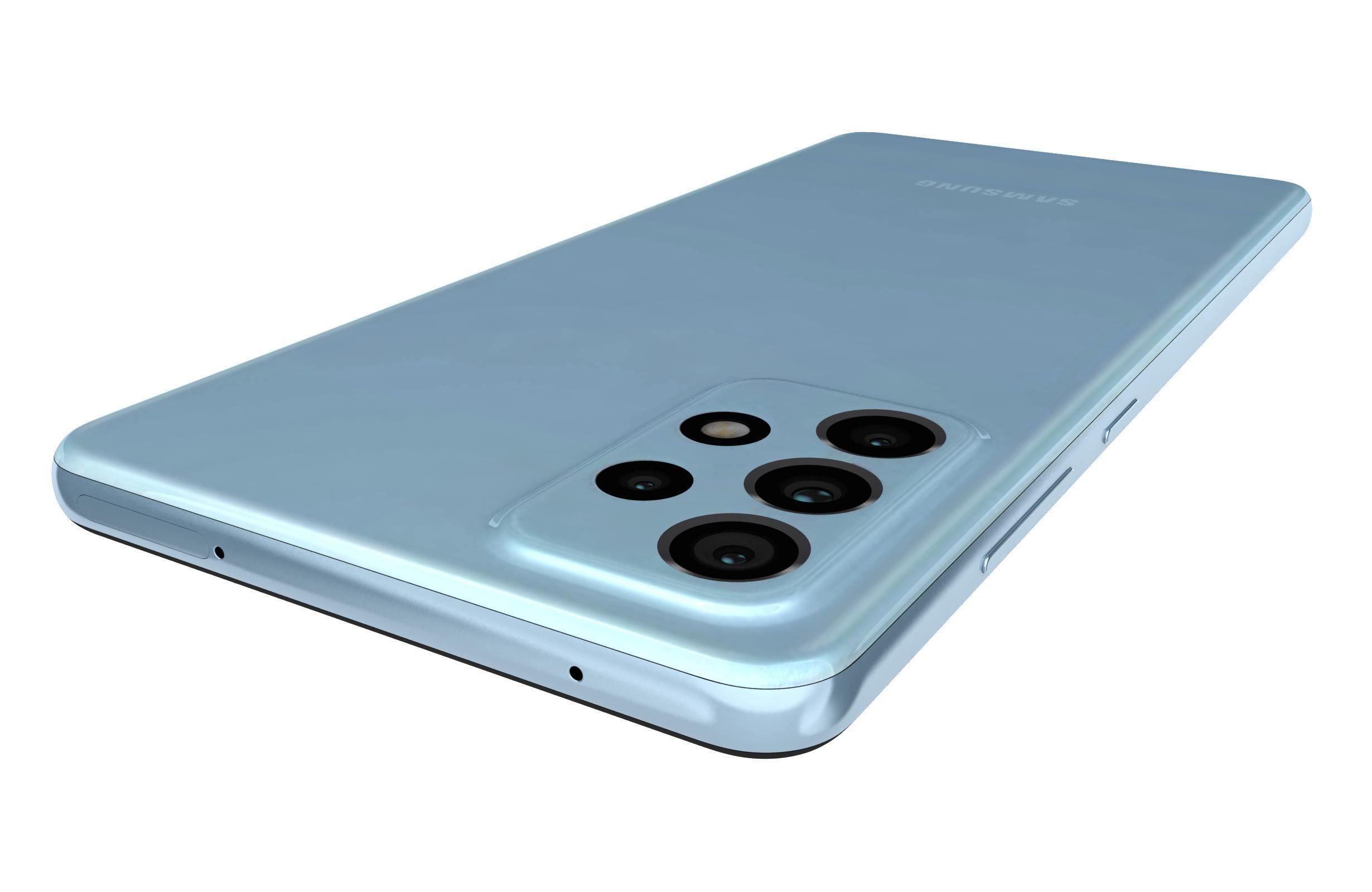 Samsung Galaxy A52 Awesome Blue 3D model_15