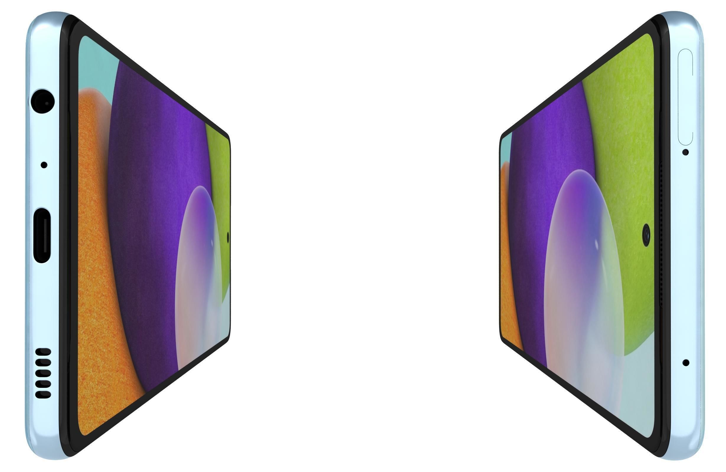 Samsung Galaxy A52 Awesome Blue 3D model_8