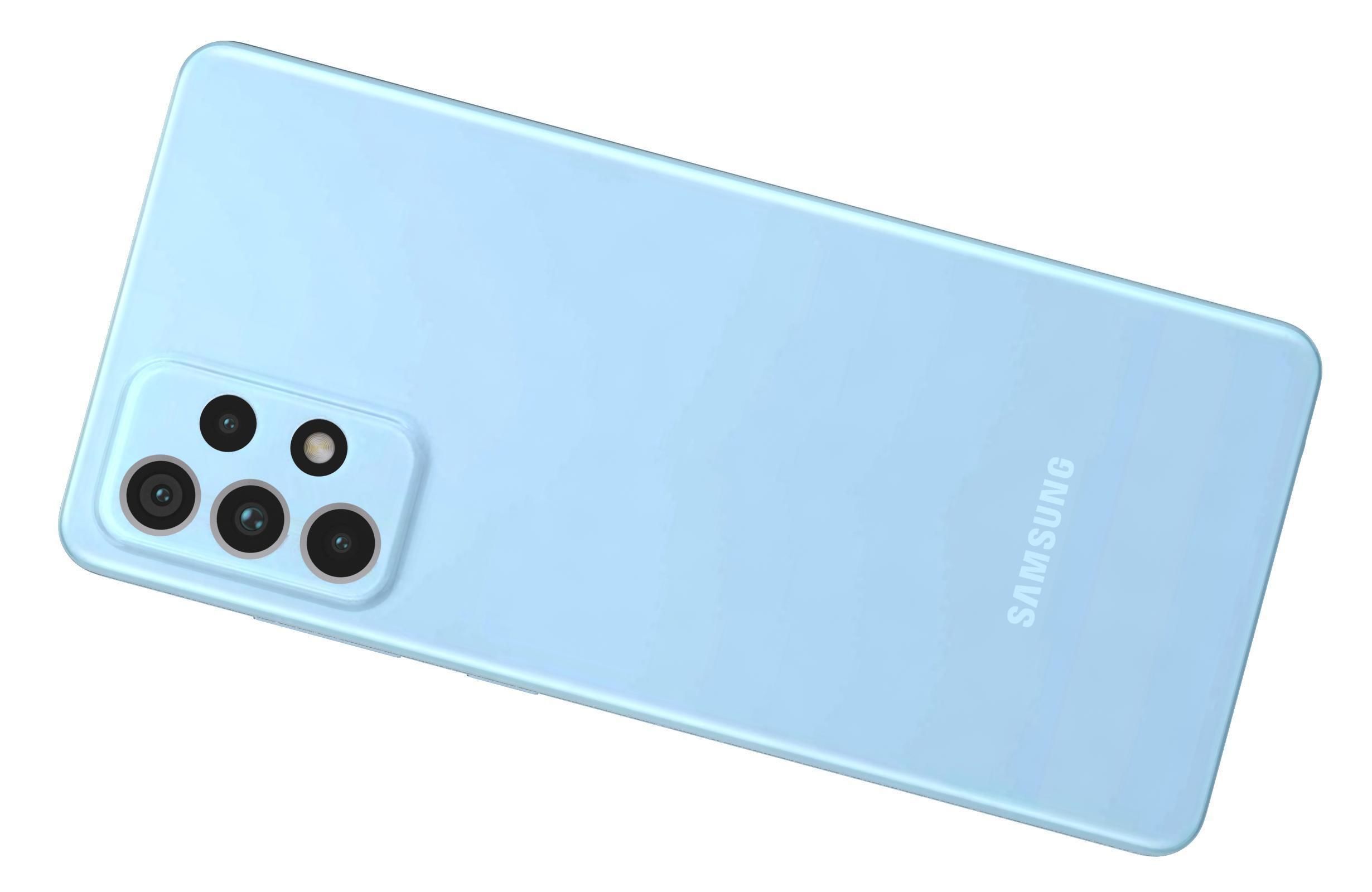 Samsung Galaxy A52 Awesome Blue 3D model_11