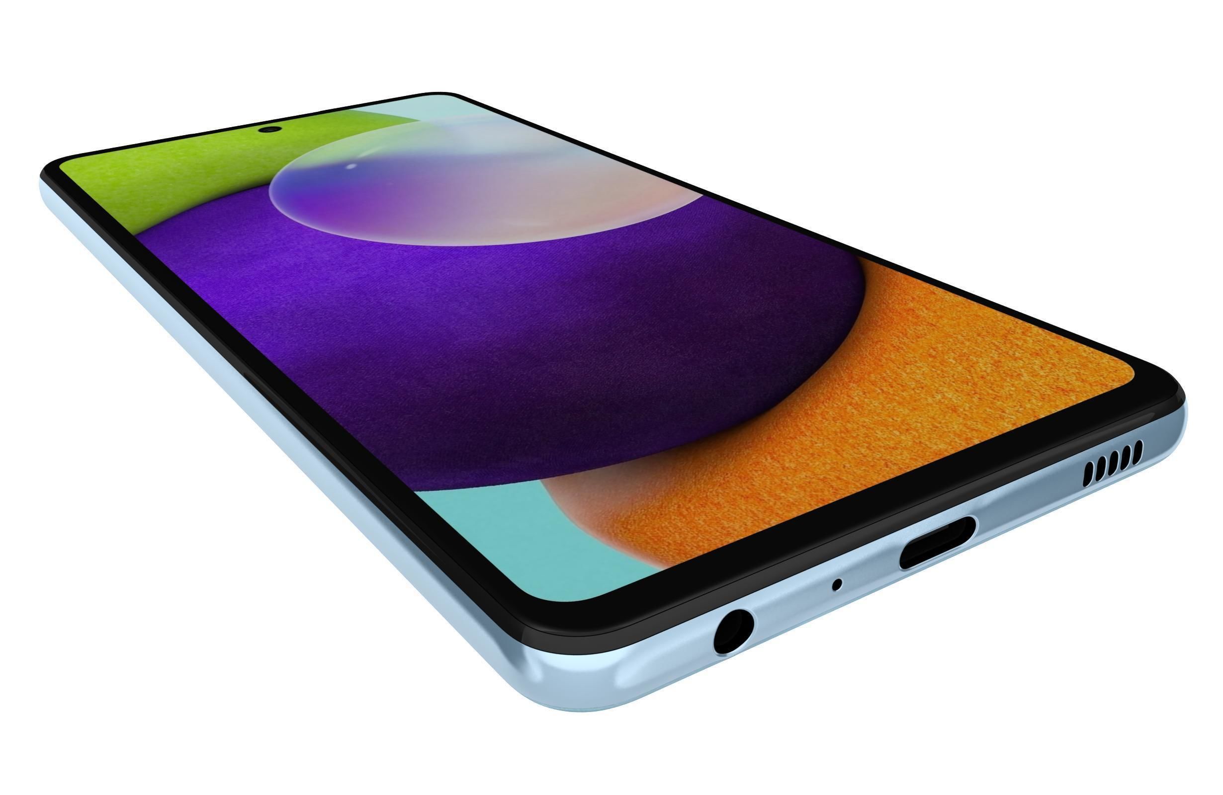 Samsung Galaxy A52 Awesome Blue 3D model_12