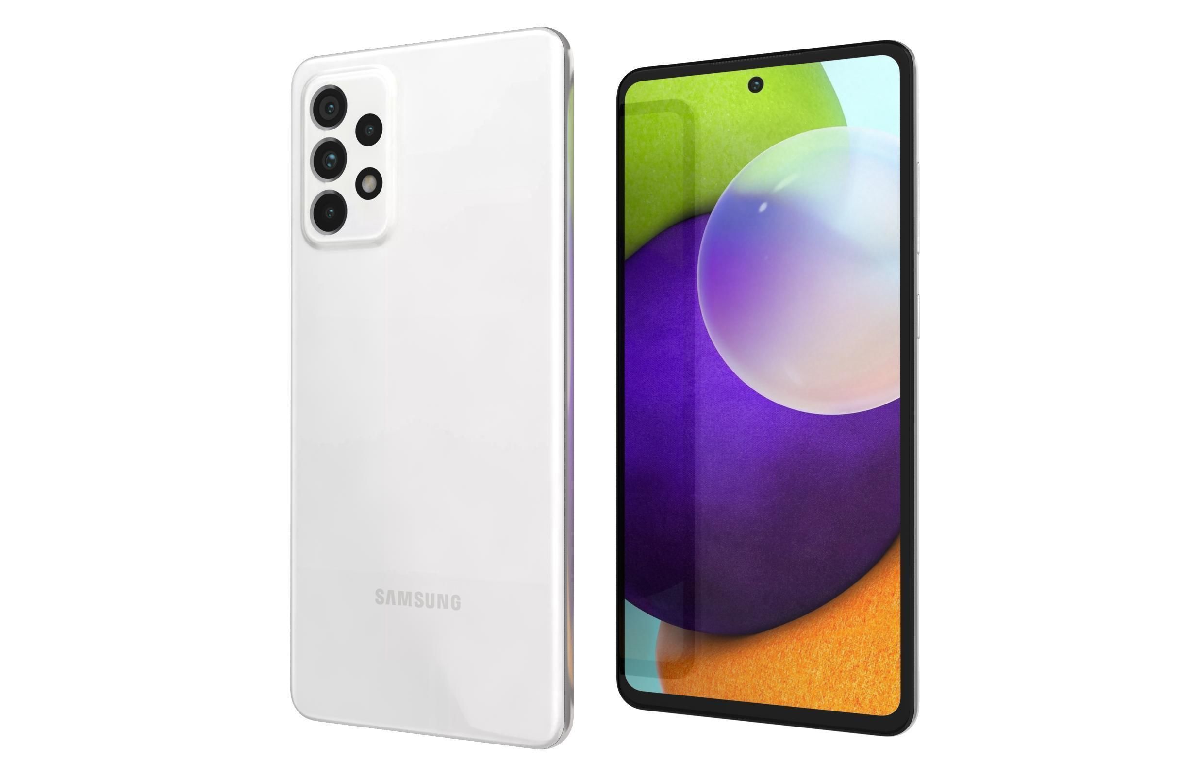 Samsung Galaxy A52 Awesome White 3D model_6