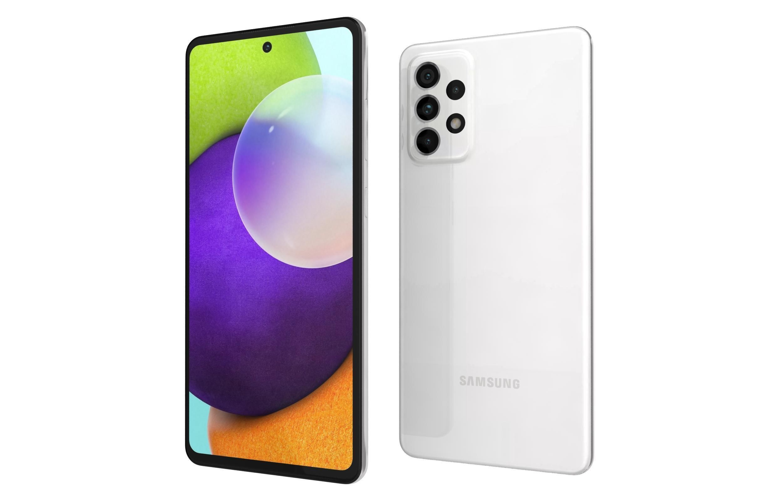 Samsung Galaxy A52 Awesome White 3D model_7