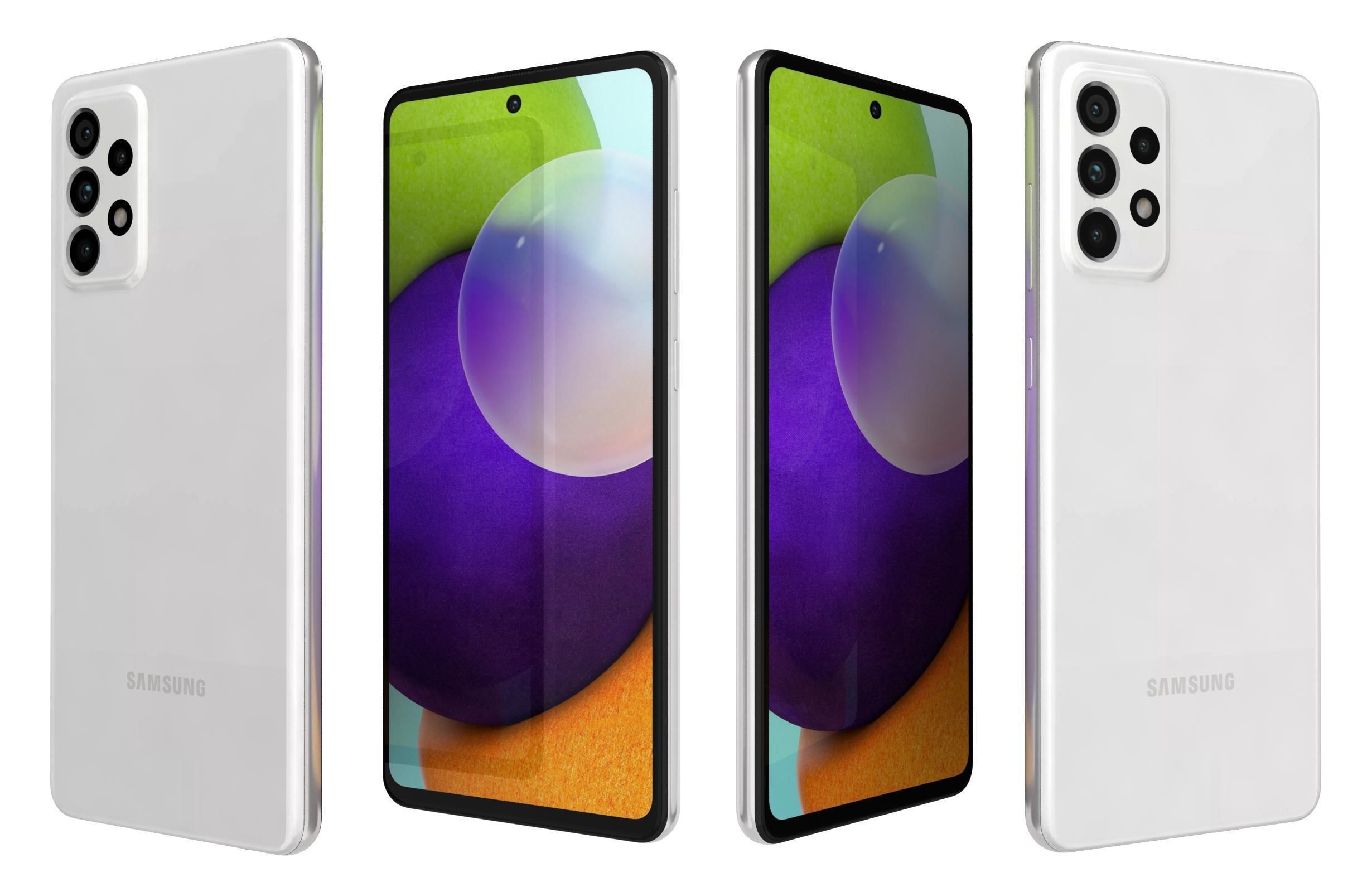 Samsung Galaxy A52 Awesome White 3D model_3