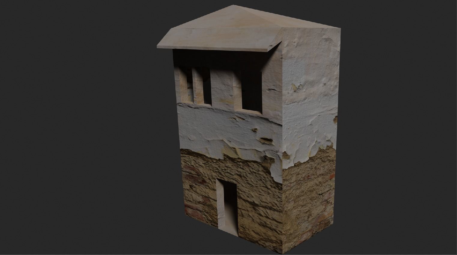 old abandoned house 3D model_3