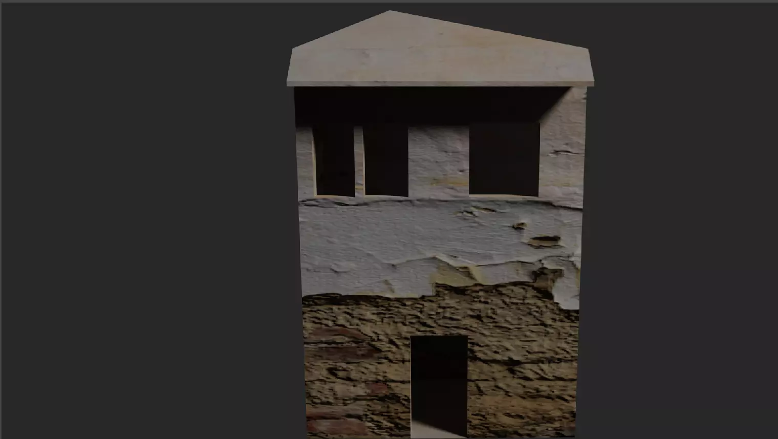 old abandoned house 3D model_0