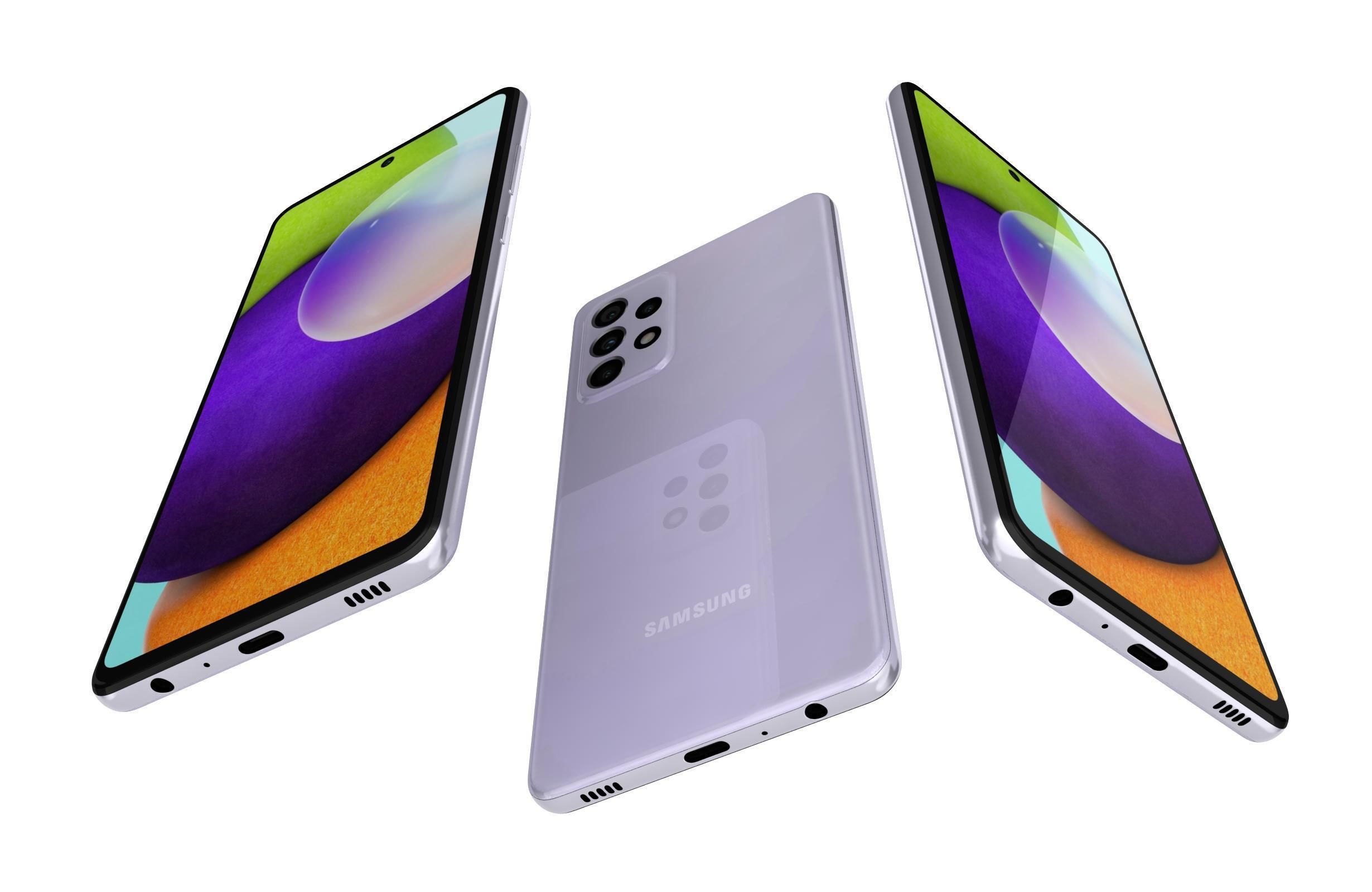 Samsung Galaxy A52 All Colors 3D model_21