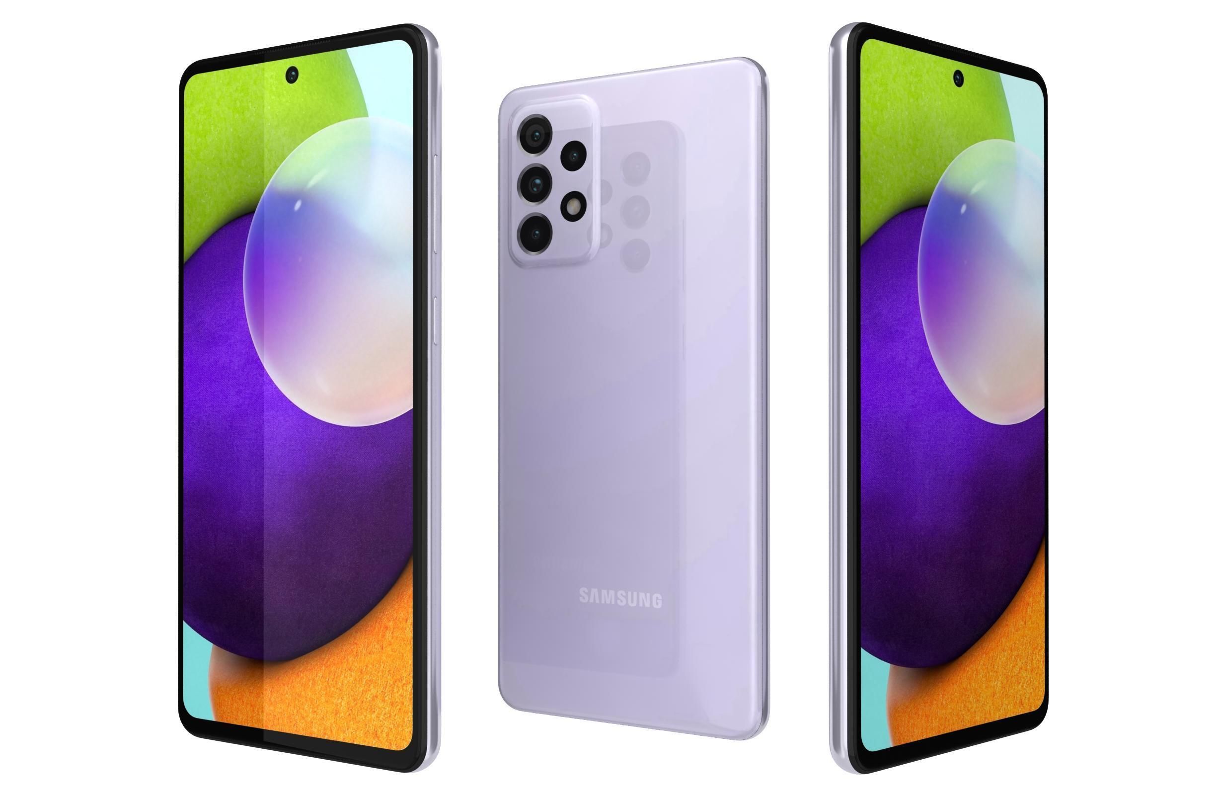 Samsung Galaxy A52 All Colors 3D model_18
