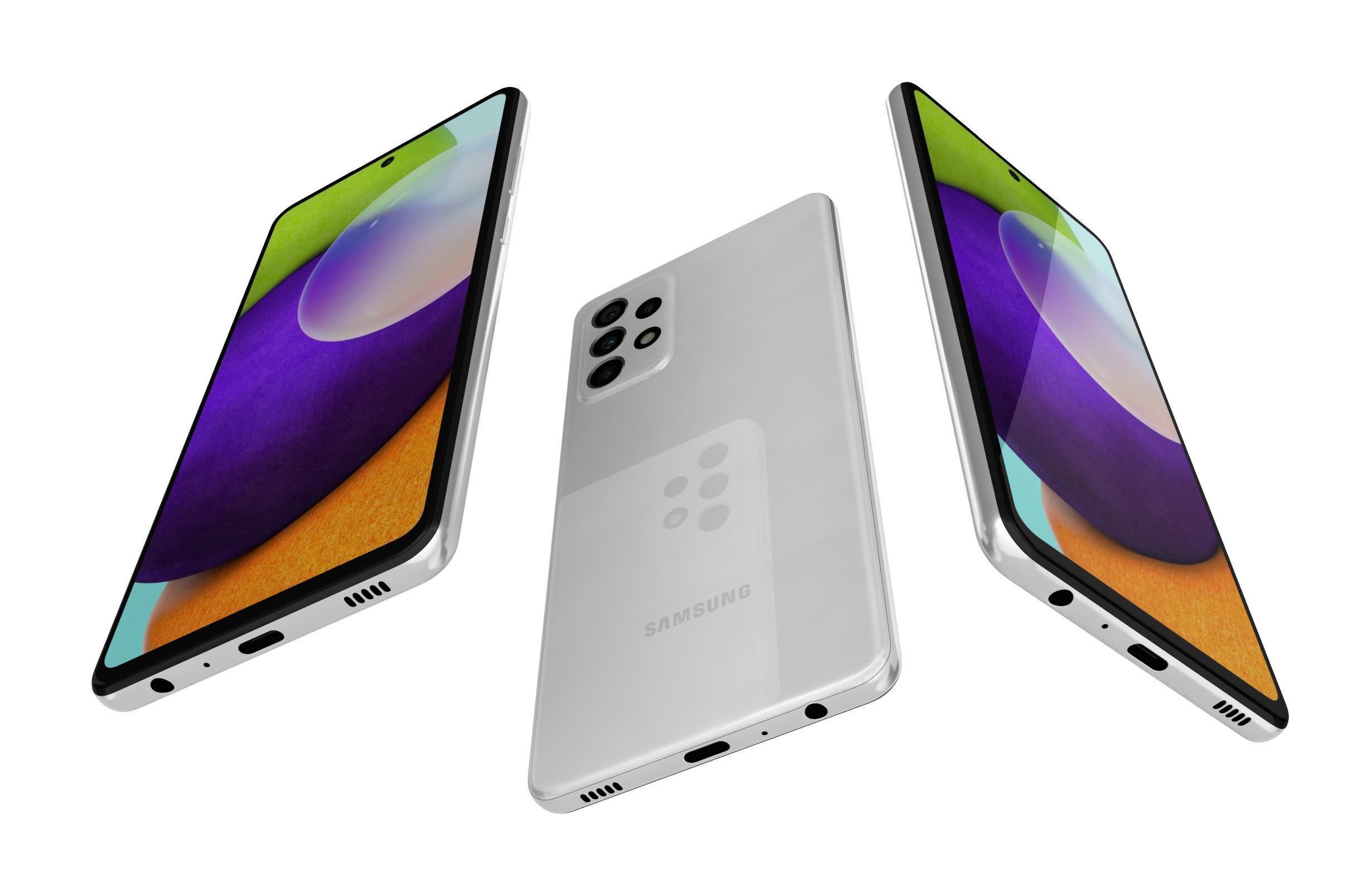 Samsung Galaxy A52 All Colors 3D model_26