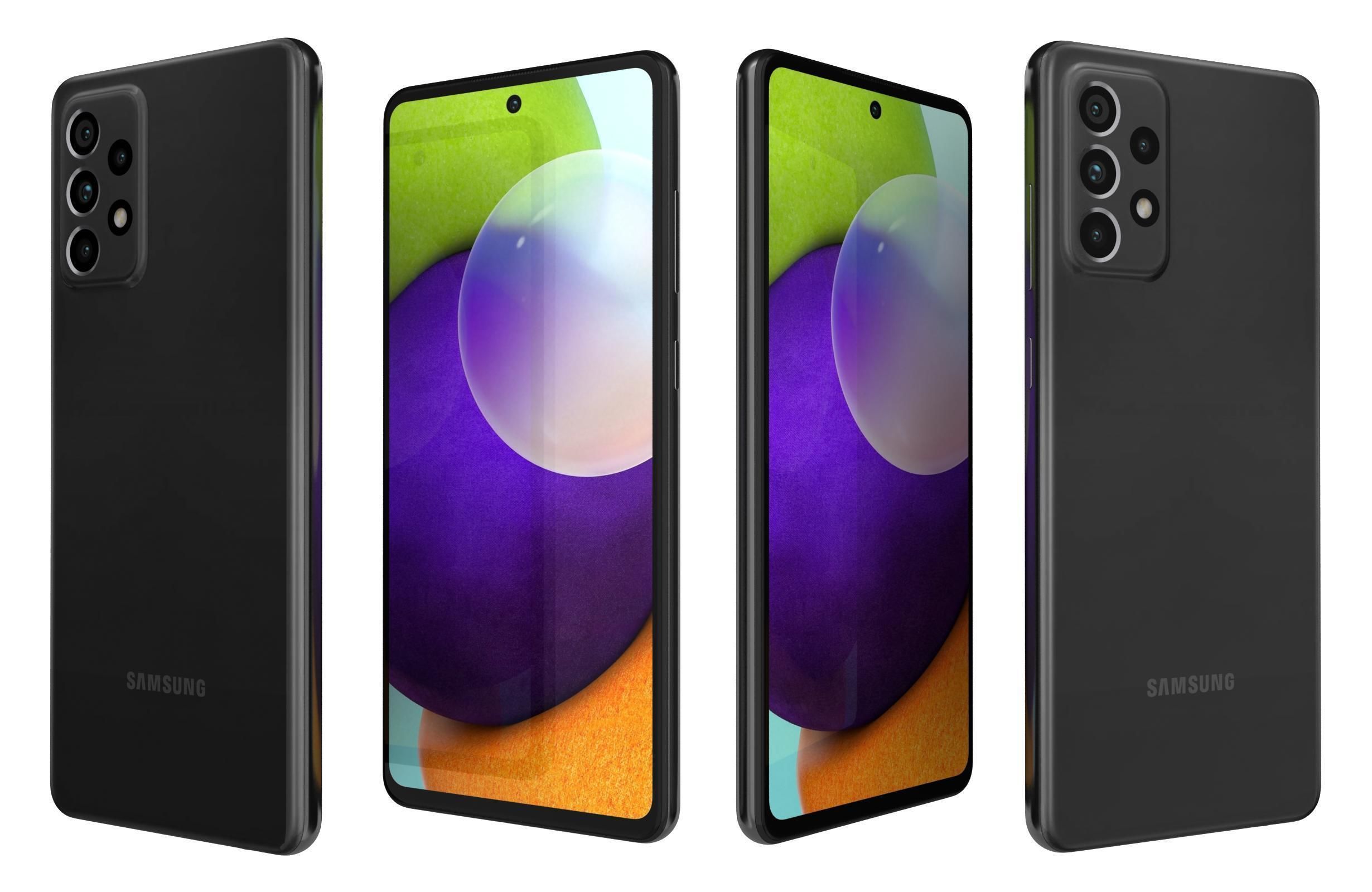 Samsung Galaxy A52 All Colors 3D model_7