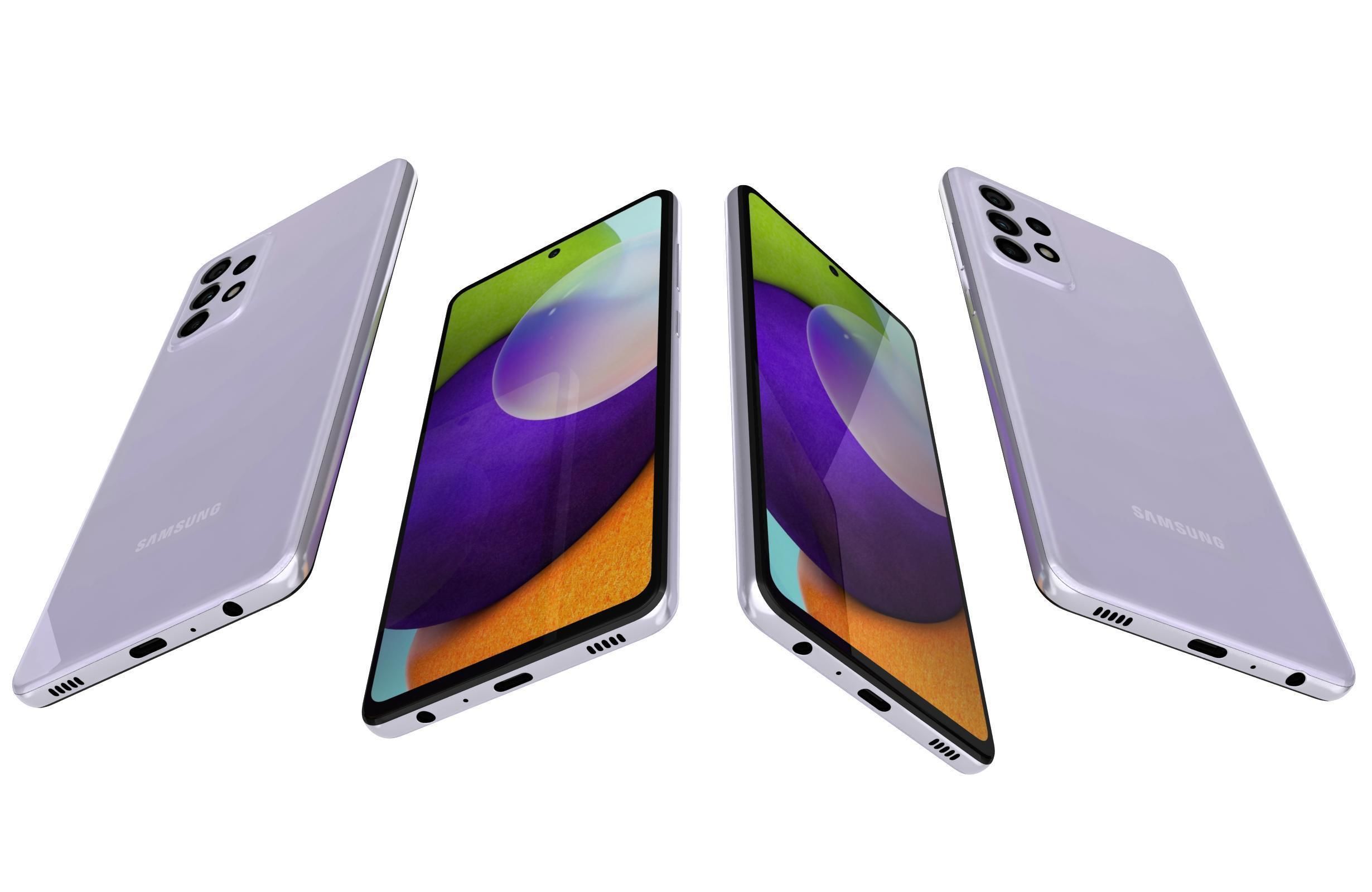 Samsung Galaxy A52 All Colors 3D model_17