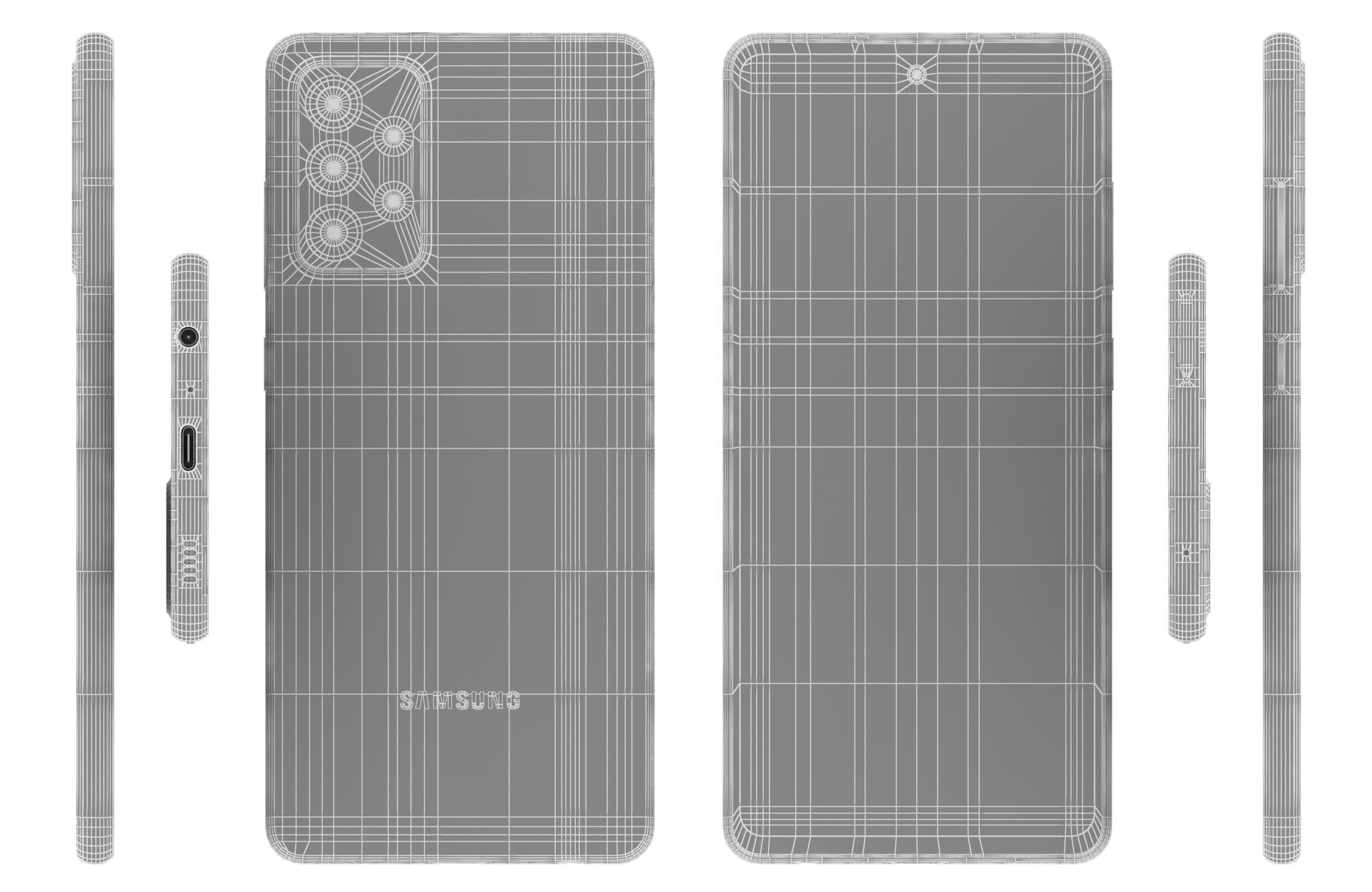 Samsung Galaxy A52 All Colors 3D model_33