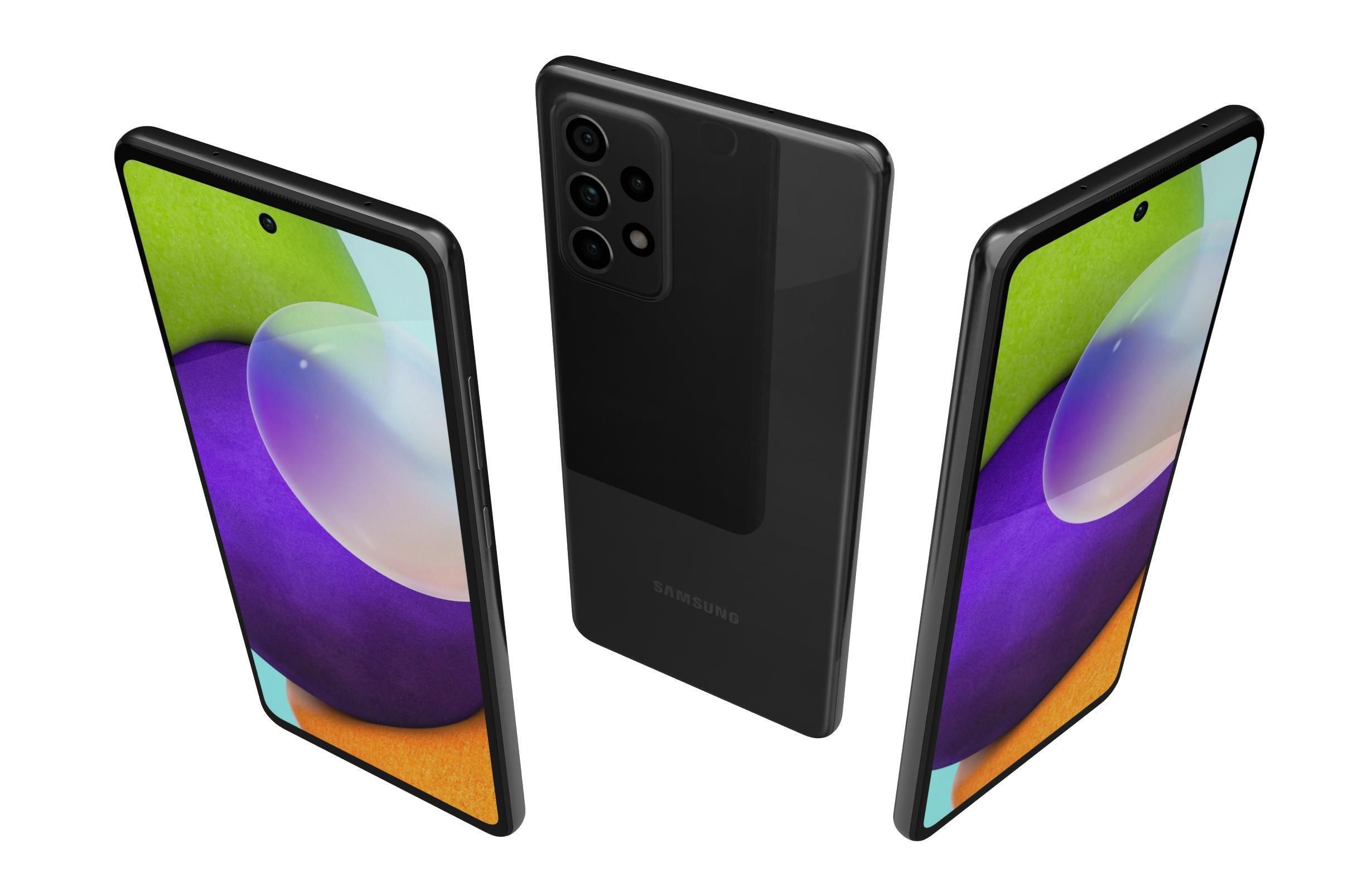 Samsung Galaxy A52 All Colors 3D model_3