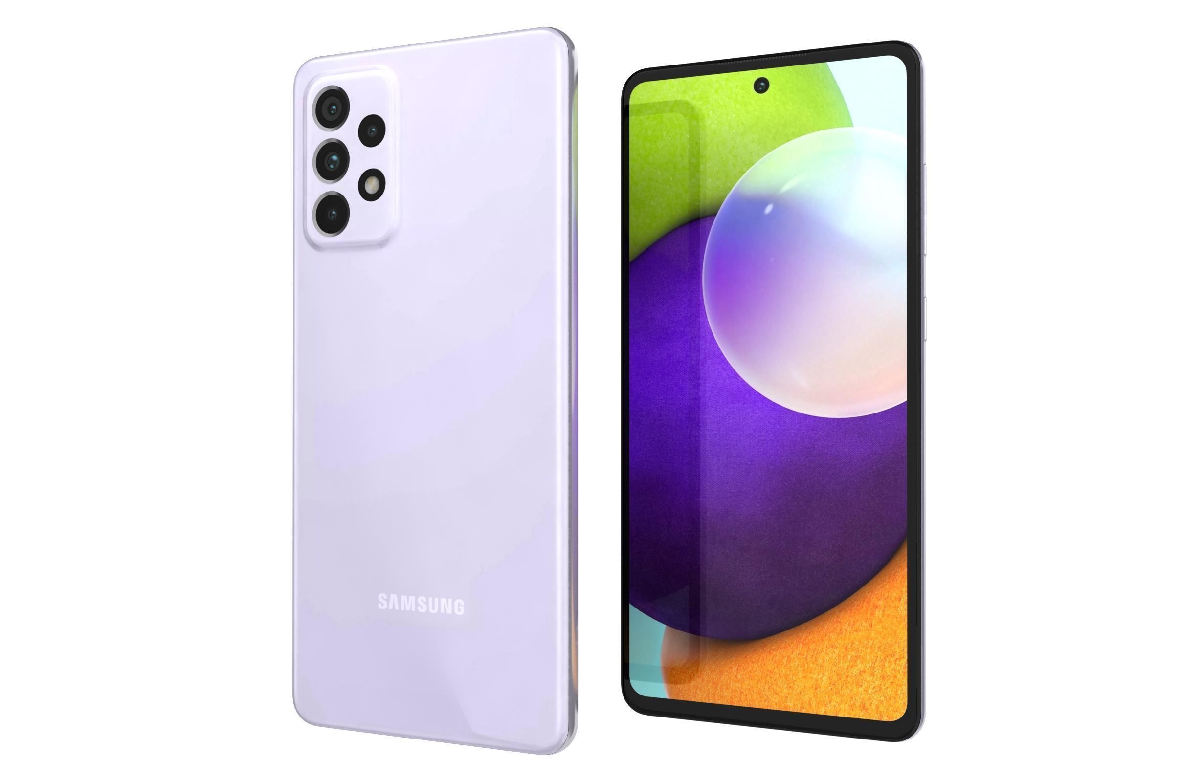 Samsung Galaxy A52 All Colors 3D model_22
