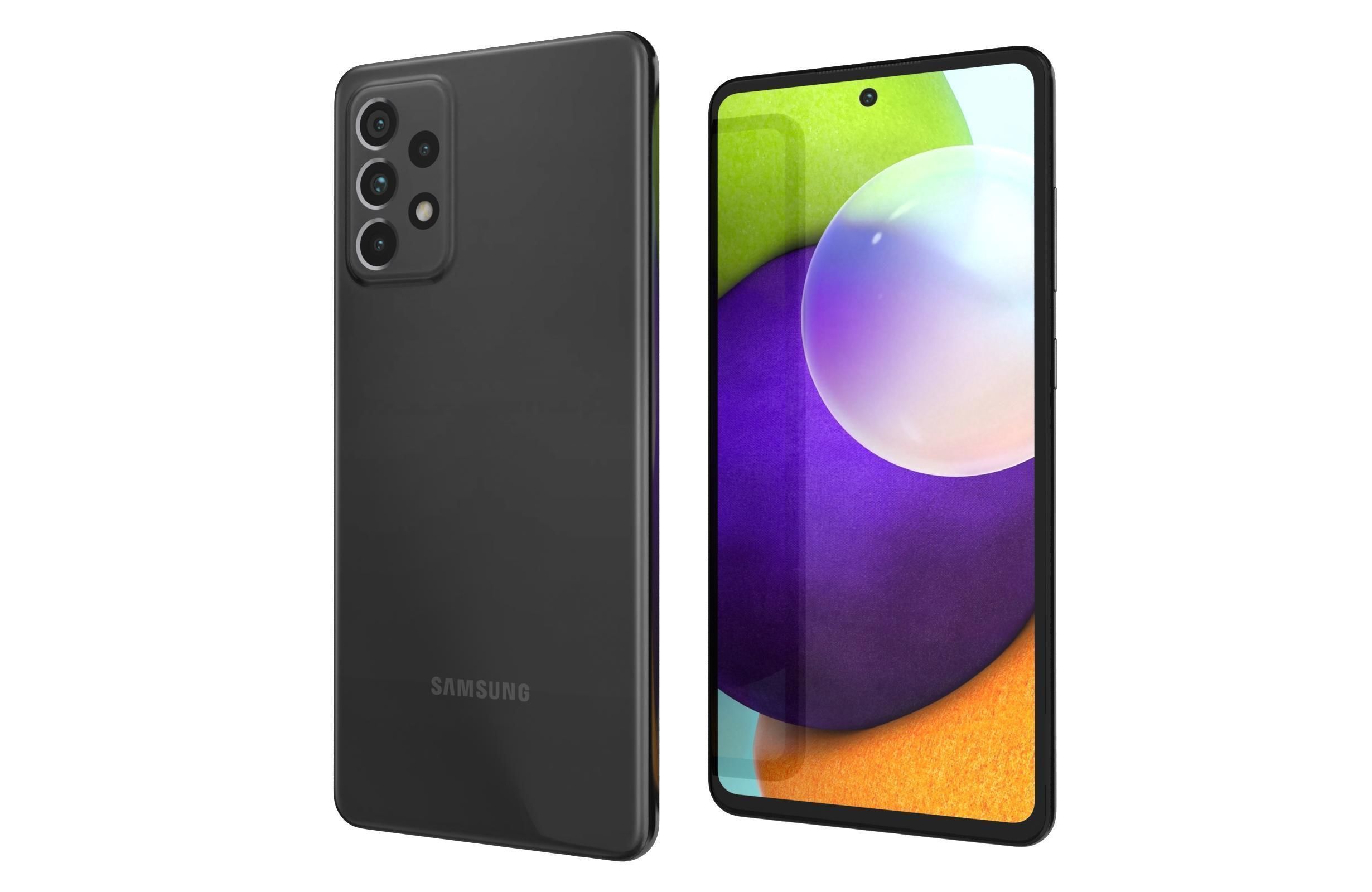 Samsung Galaxy A52 All Colors 3D model_15