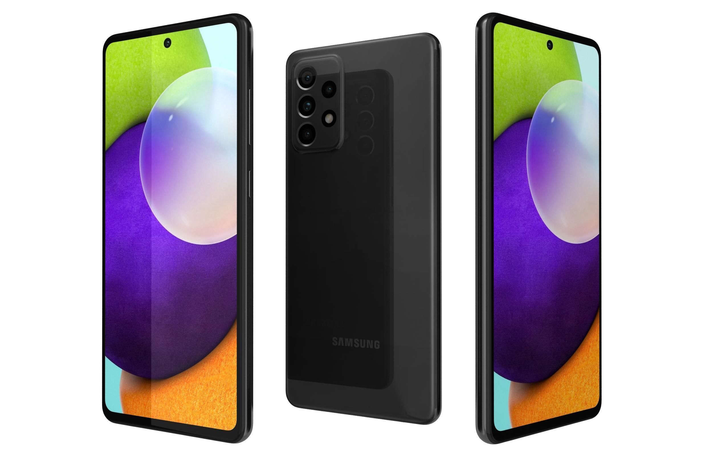 Samsung Galaxy A52 All Colors 3D model_1