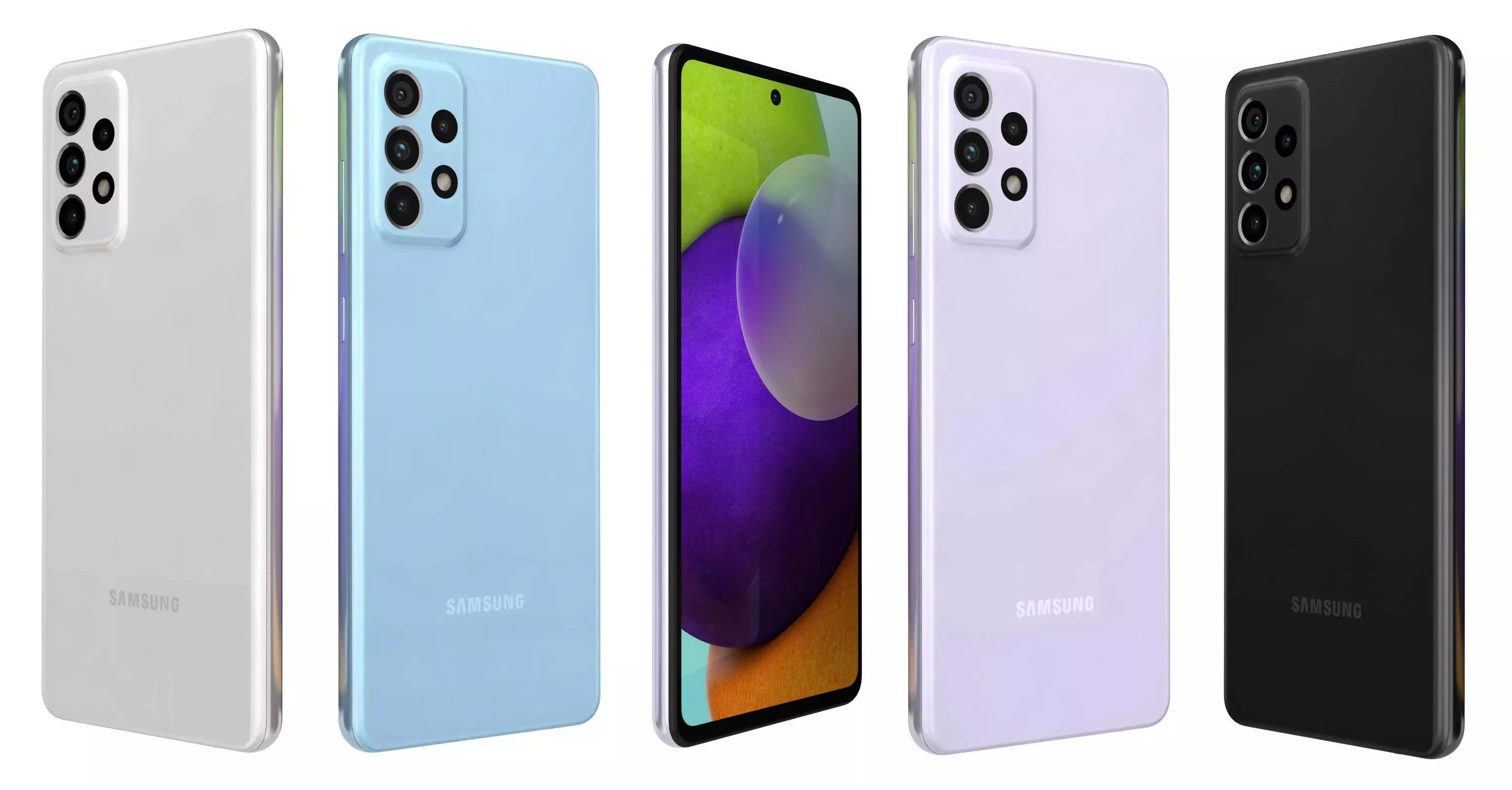 Samsung Galaxy A52 All Colors 3D model_0