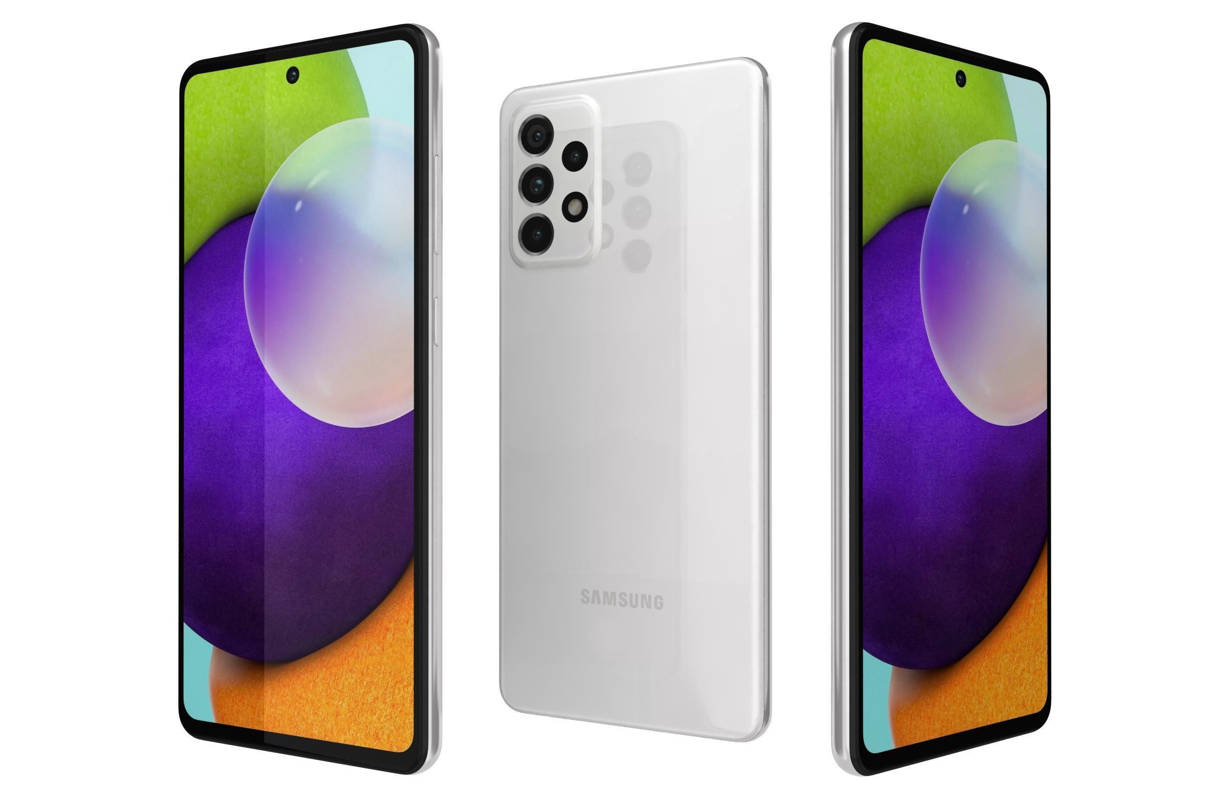 Samsung Galaxy A52 All Colors 3D model_27