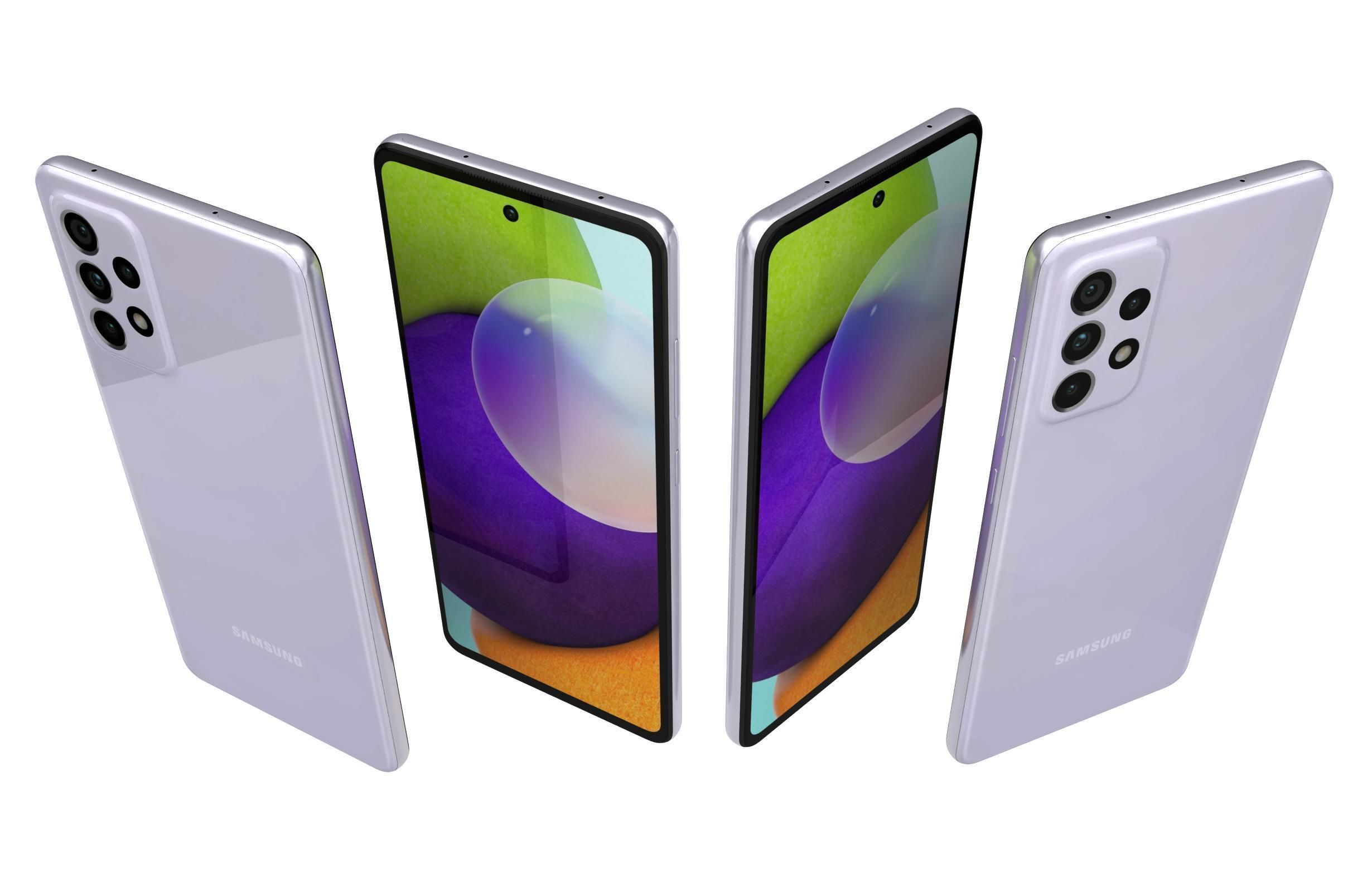 Samsung Galaxy A52 All Colors 3D model_23