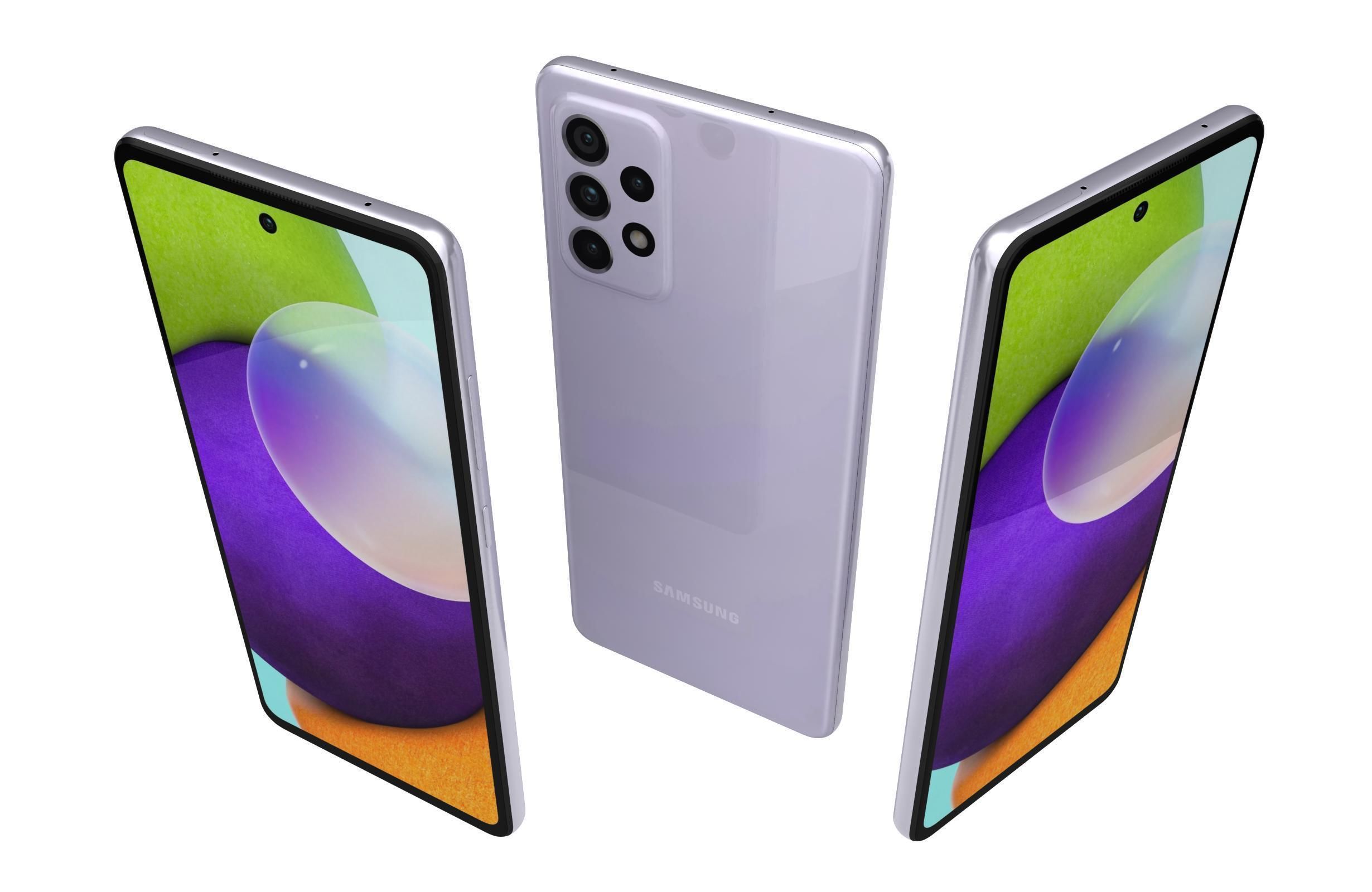 Samsung Galaxy A52 All Colors 3D model_24
