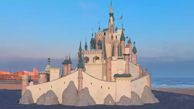Chinese castle 3D model