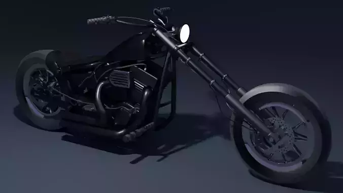 Motobike chopper motorcycle