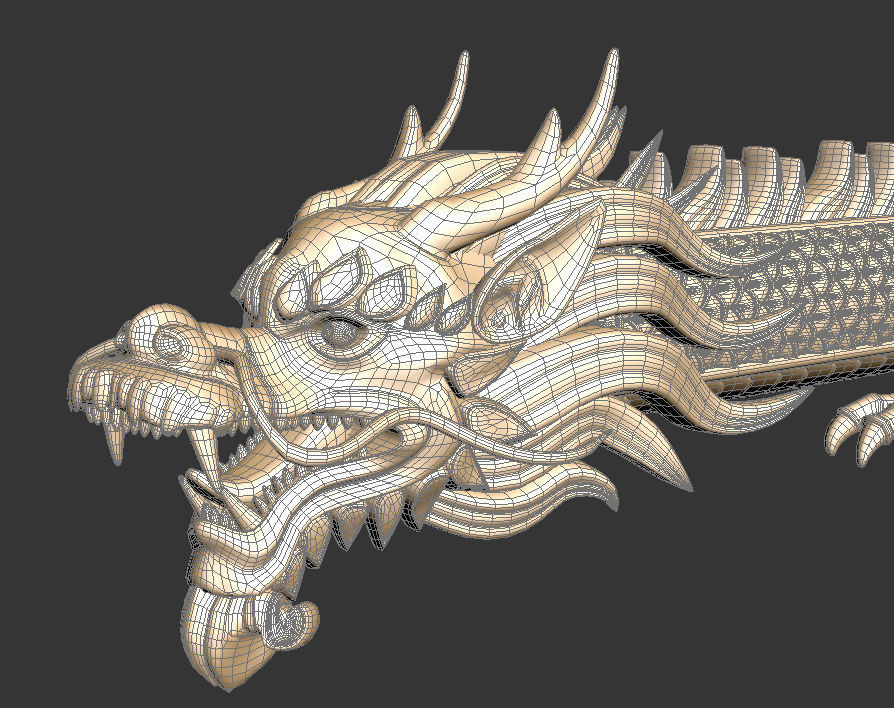 Asian dragon model 3D model_4