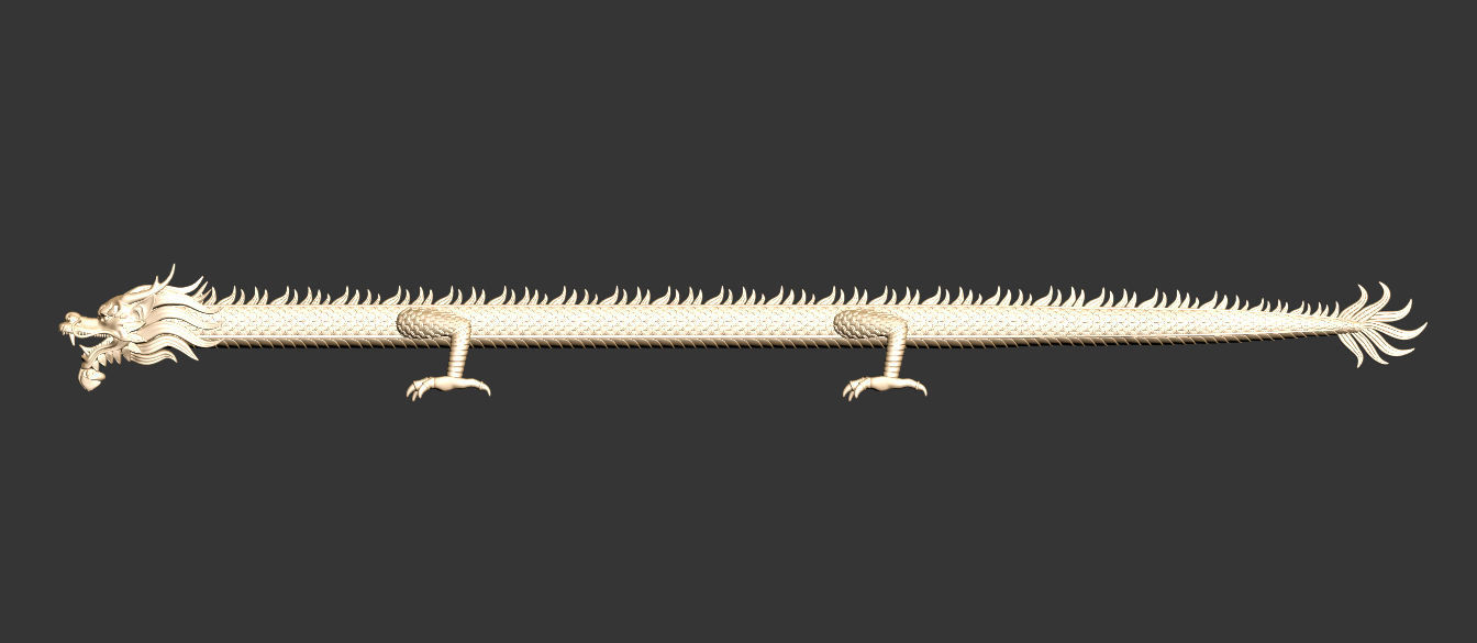 Asian dragon model 3D model_7