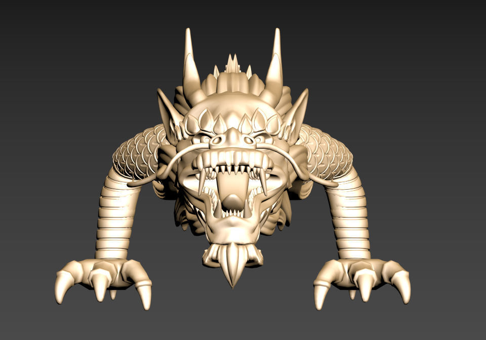 Asian dragon model 3D model_5