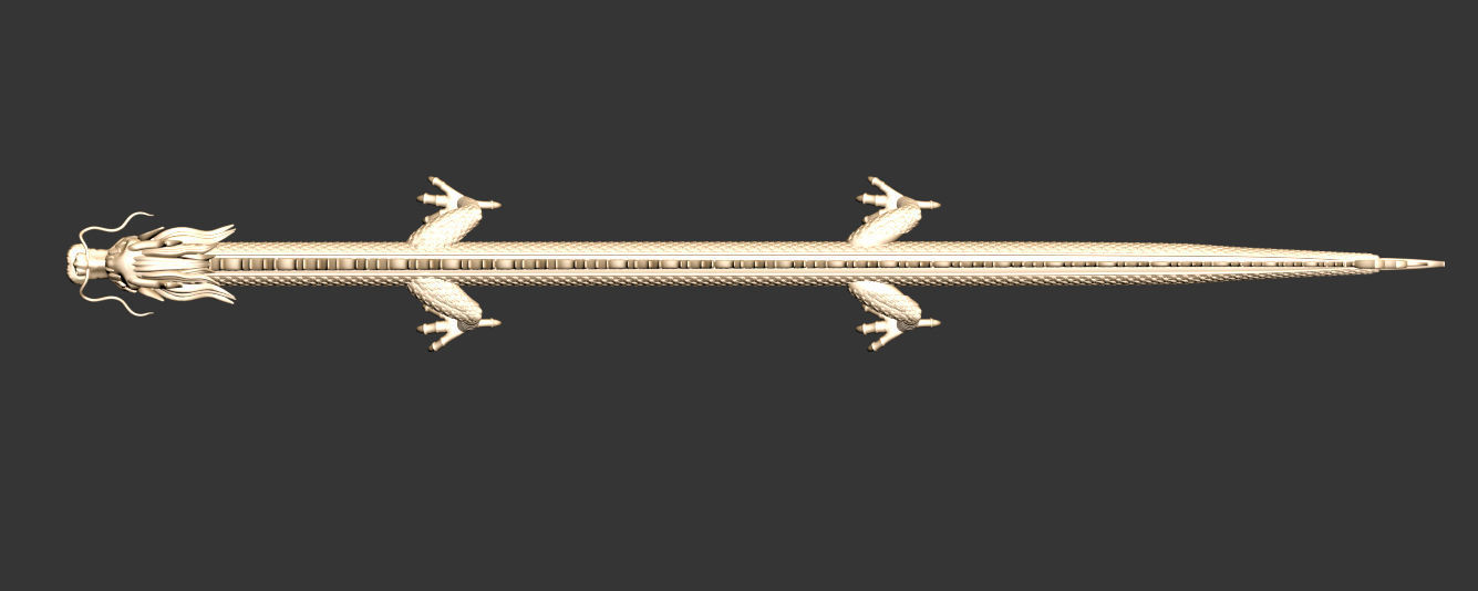 Asian dragon model 3D model_6