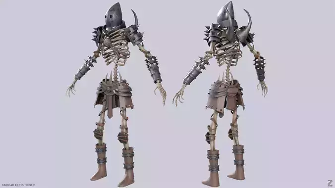 Undead executioner Low-poly 3D model Undead executioner Low-poly 3D model