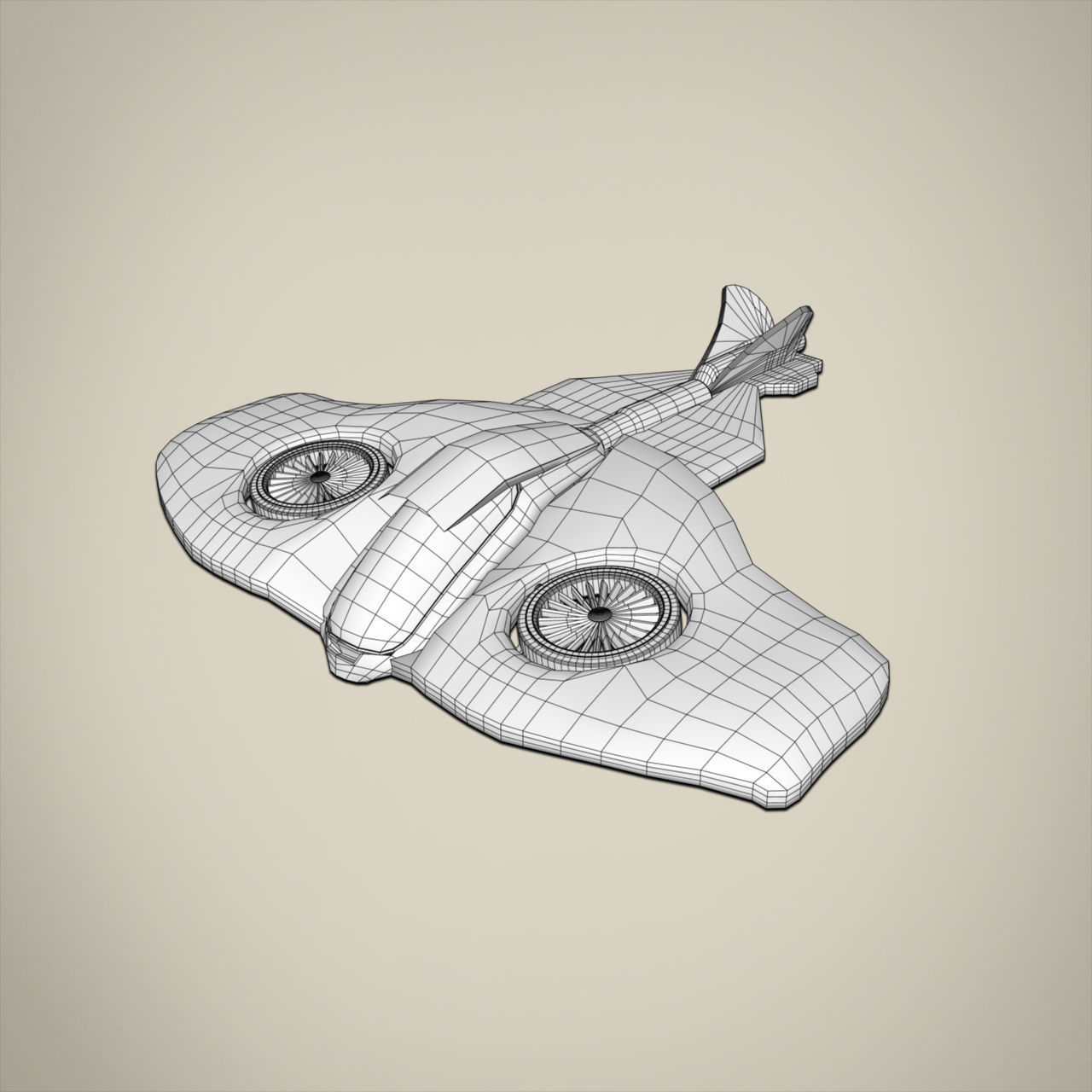 Aircraft toy airplane 3D model_4