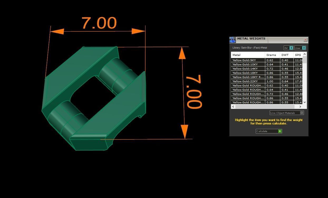 Cuban Chain Link Box Style 7MM WIDTH  3D print model_8