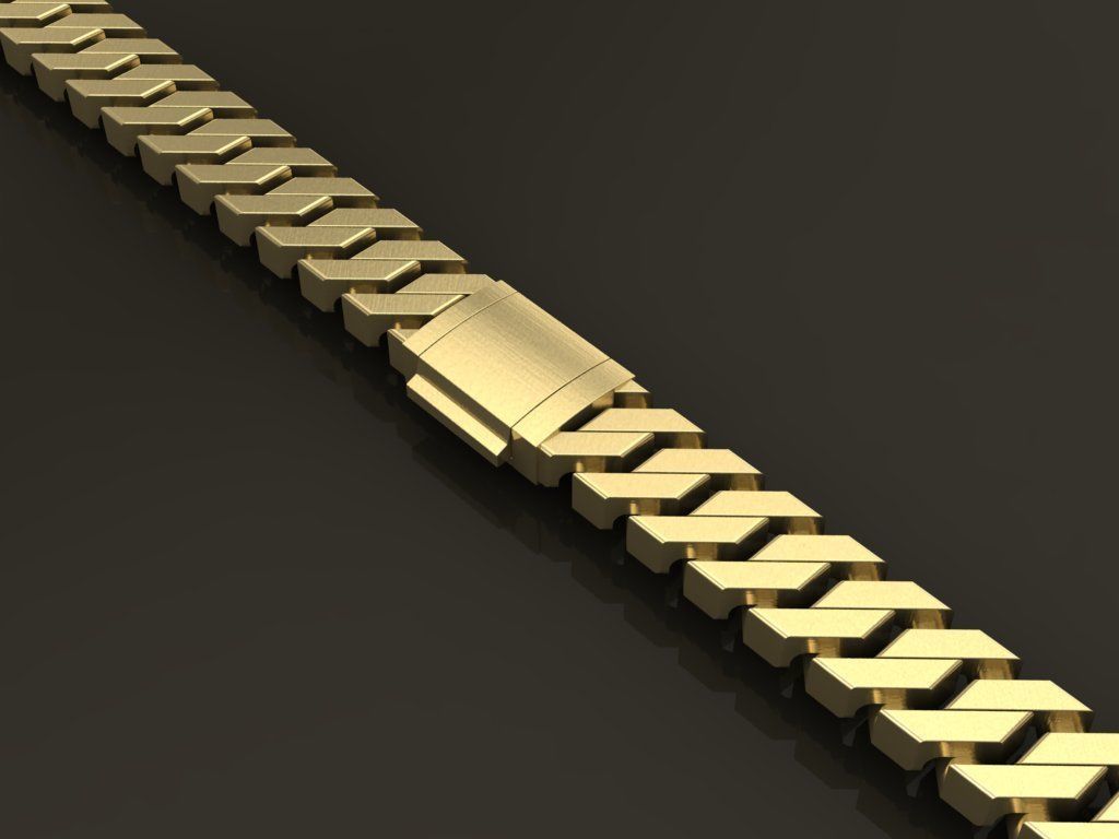 Cuban Chain Link Box Style 7MM WIDTH  3D print model_4