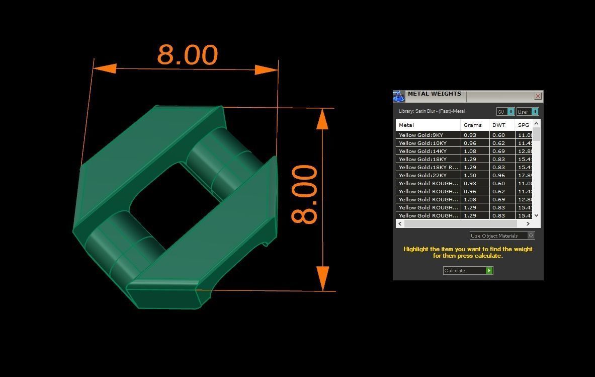 Cuban Chain Link Box Style 8MM WIDTH 3D print model_10