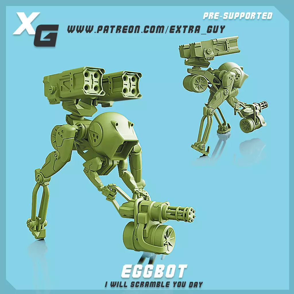 Eggbot 3D Print 60mm Pre-supported For 3D print model 3D print model