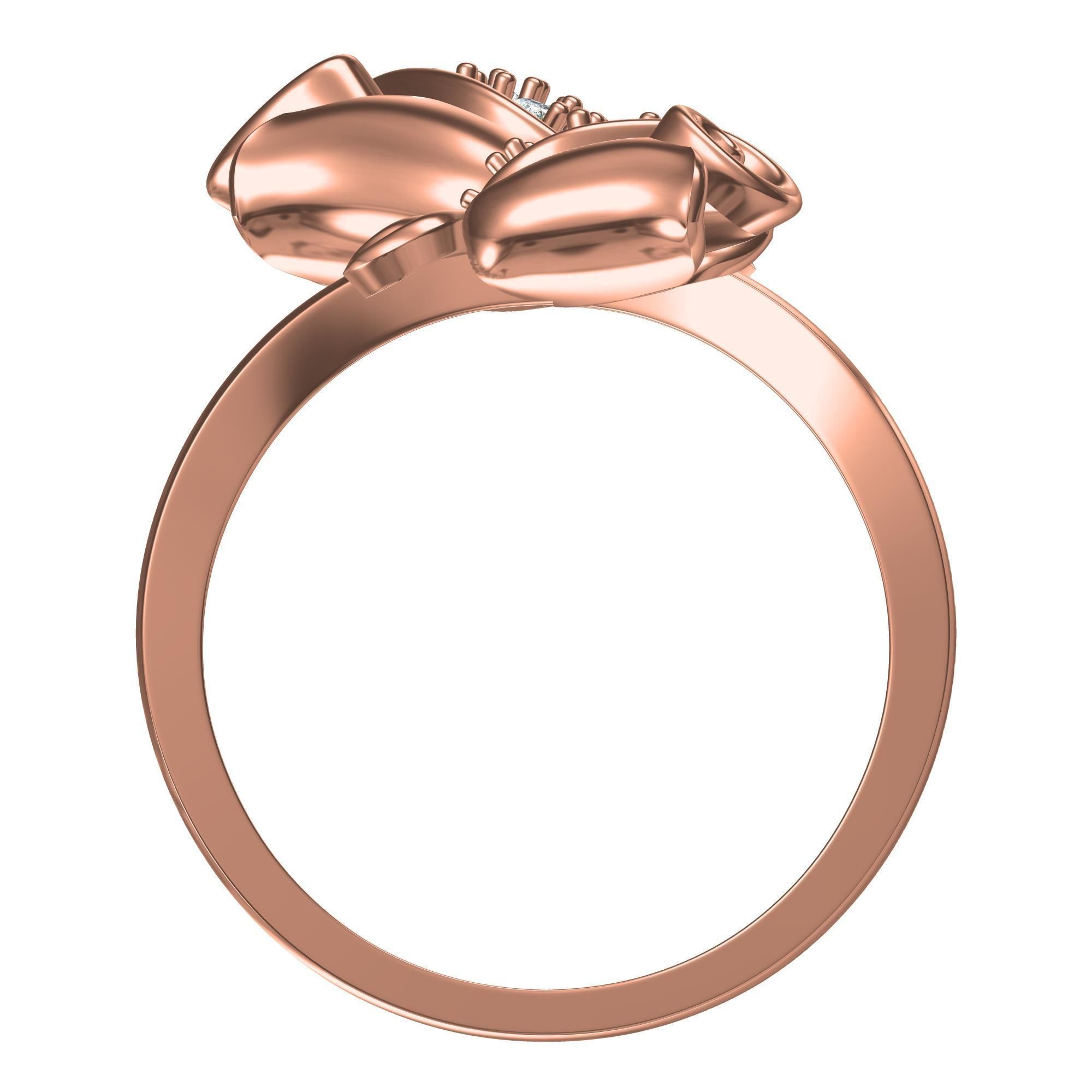 rose engagement ring 3D print model_2
